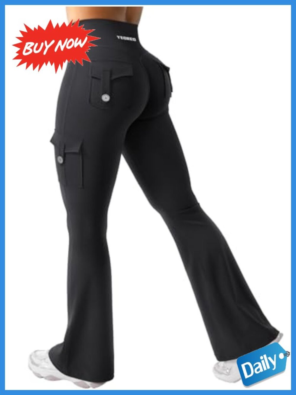 CoreFlex Women Workout Flare Leggings High Rise 32in Inseam Pull On